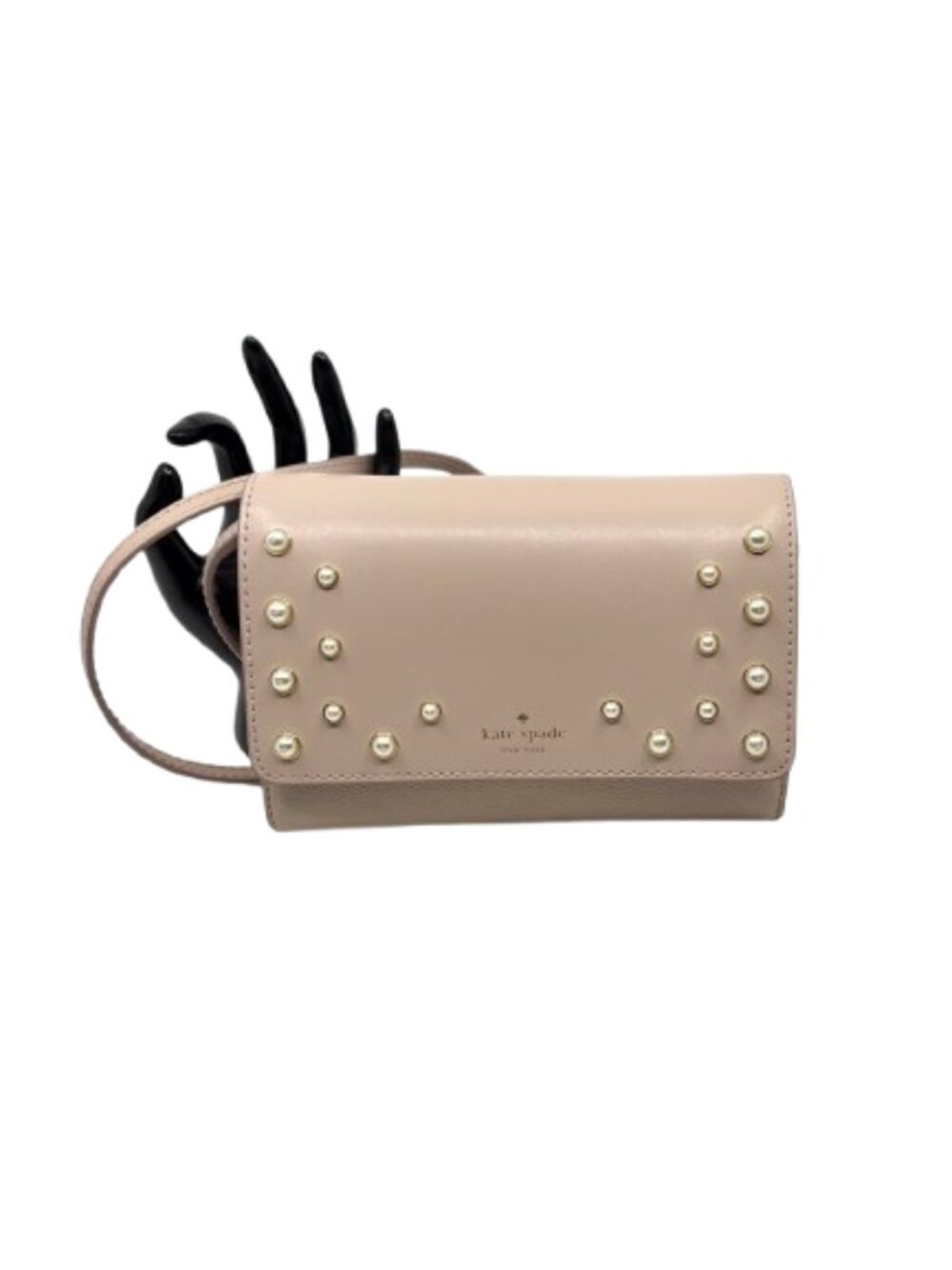 KATE SPADE~Serrano Place Pearl Summer Pebbled Leather Crossbody Bag - Like New